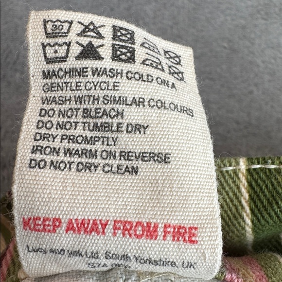 NWOT Lucy & Yak Addison Jeans Organic Twill Elm Stripe Size W36 - Picture 11 of 15